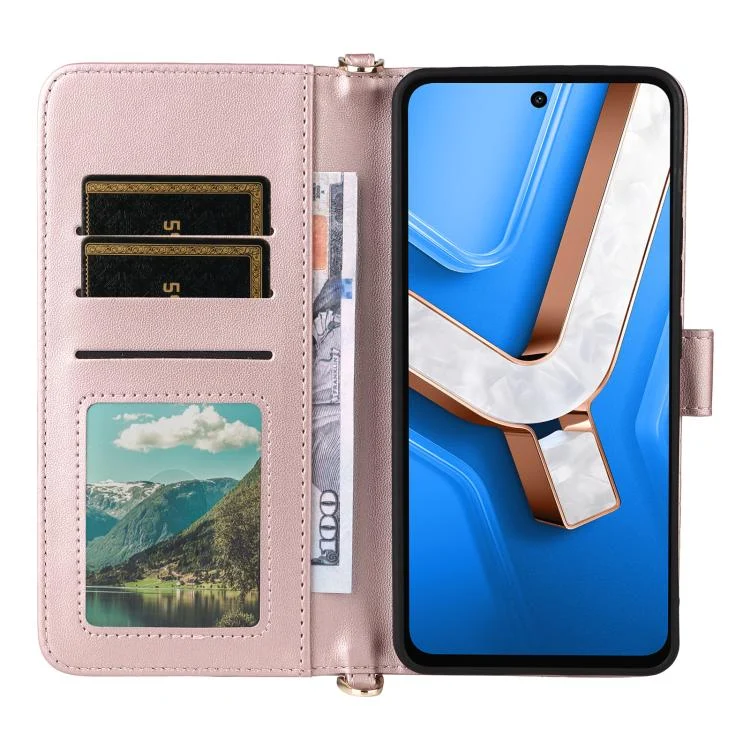 EDA007859606A_3.webp Multifunctional 6-Card Slots Leather Phone Case with Wrist Strap, For vivo Y29 4G / T4x 5G, For vivo Y04 4G / Y29s 5G, For vivo V50 5G, For vivo V40 Lite 4G / 5G IDN / Y300 5G... - Image 4
