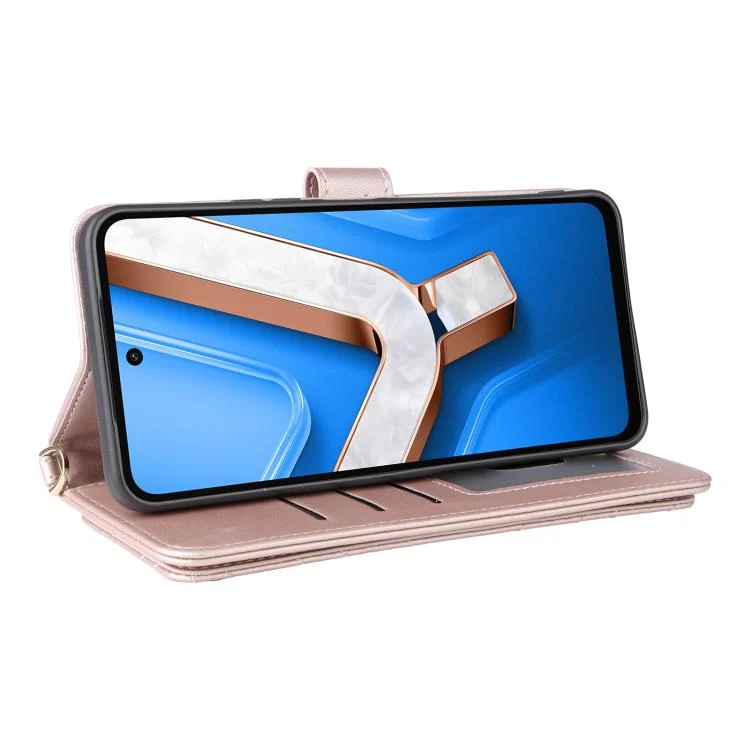EDA007859606A_5.webp Multifunctional 6-Card Slots Leather Phone Case with Wrist Strap, For vivo Y29 4G / T4x 5G, For vivo Y04 4G / Y29s 5G, For vivo V50 5G, For vivo V40 Lite 4G / 5G IDN / Y300 5G... - Image 6