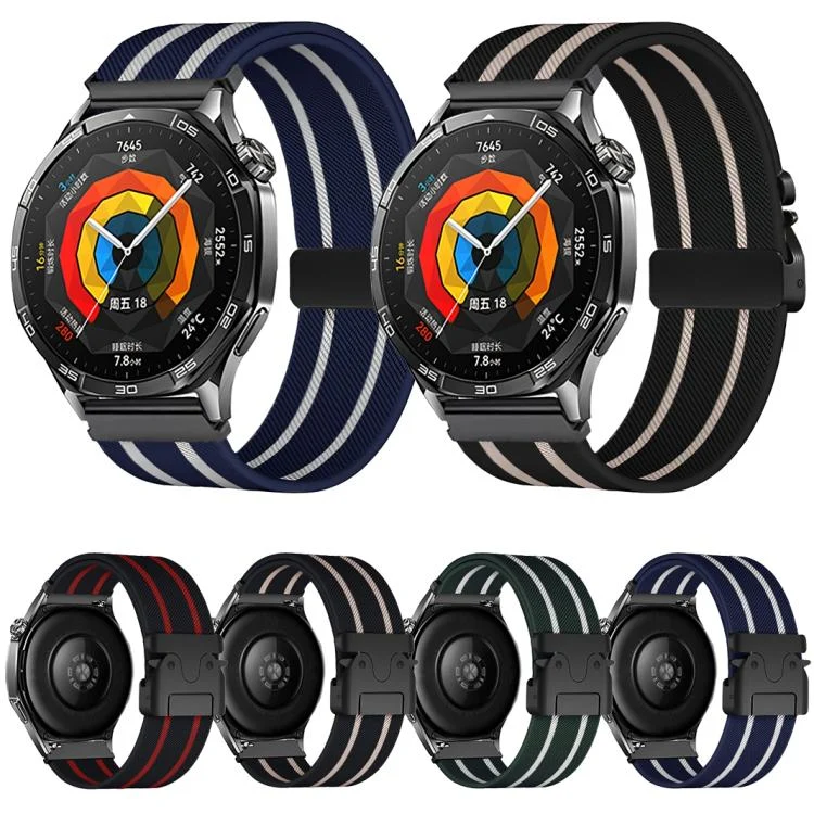EDA0078602_B1.webp Parachute Buckle Stripe Nylon Elastic Braided Watch Band - Image 2
