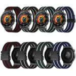 Parachute Buckle Stripe Nylon Elastic Braided Watch Band - Image 3
