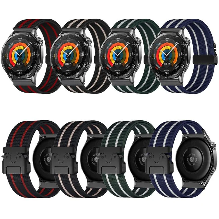 EDA0078602_B2.webp Parachute Buckle Stripe Nylon Elastic Braided Watch Band - Image 3