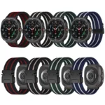 Parachute Buckle Stripe Nylon Elastic Braided Watch Band - Image 3