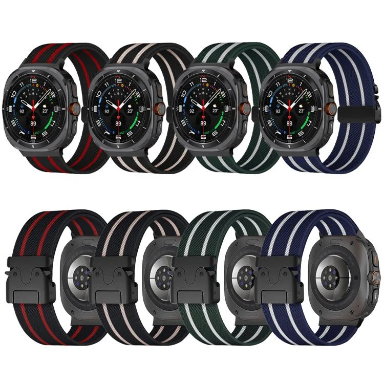 EDA0078604_B2.webp Parachute Buckle Stripe Nylon Elastic Braided Watch Band - Image 3