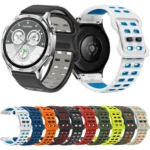 Double-row Hole Studded Buckle Silicone Watch Band - Image 2