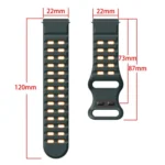 Double-row Hole Studded Buckle Silicone Watch Band - Image 3