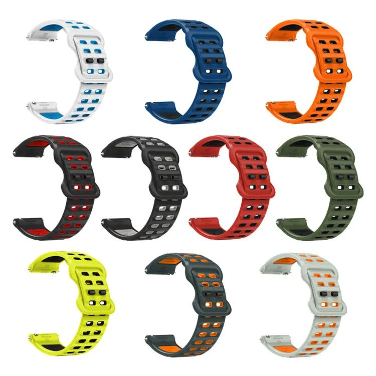 EDA0078612_B3.webp Double-row Hole Studded Buckle Silicone Watch Band - Image 4