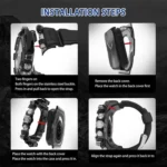 Metal Case Integrated Silicone Watch Band - Image 7