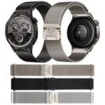 Parachute Buckle Milanese Metal Steel Mesh Watch Band - Image 2