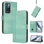 Line Splicing Buckle Retro Leather Phone Case, For Redmi 10 4G 2021 / 2022 Global, For Redmi K40 / K40 Pro