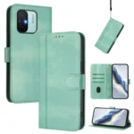 Line Splicing Buckle Retro Leather Phone Case, For Redmi 11A 4G Global, For Redmi Note 10 4G / Note 10S 4G