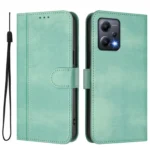 Line Splicing Buckle Retro Leather Phone Case, For Redmi Note 12 5G India / Xiaomi Poco X5, For Redmi 10 5G / 10 Prime+ 5G India - Image 2