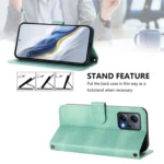 Line Splicing Buckle Retro Leather Phone Case, For Redmi Note 12 5G India / Xiaomi Poco X5, For Redmi 10 5G / 10 Prime+ 5G India - Image 3