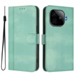 Line Splicing Buckle Retro Leather Phone Case, For vivo iQOO Z9 5G / iQOO Z9 Turbo 5G, For vivo V30 5G / V30 Pro 5G Global - Image 2