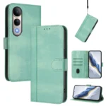Line Splicing Buckle Retro Leather Phone Case, For vivo V50 Lite 5G Global / V40 Lite 4G, For vivo Y04 4G Global / Y29s 5G