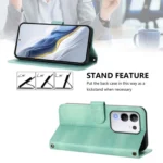 Line Splicing Buckle Retro Leather Phone Case, For vivo Y29 4G Global, For vivo V50 5G Global - Image 3