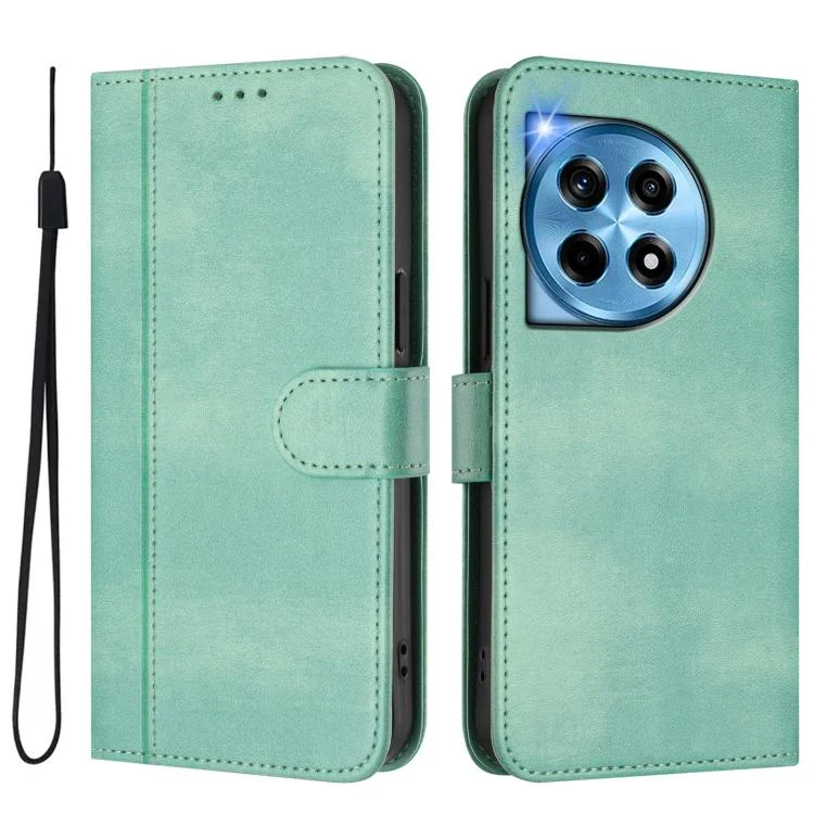 EDA007893308A_1.webp Line Splicing Buckle Retro Leather Phone Case, For OnePlus 12, For OnePlus Nord CE 3 Lite / Nord N30 - Image 2