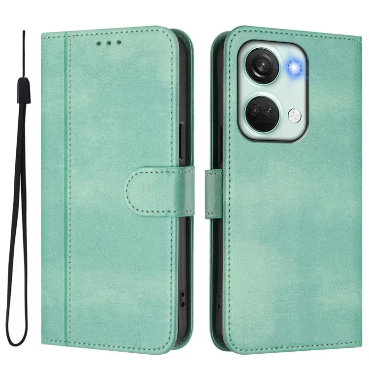 EDA007893314A_1.webp Line Splicing Buckle Retro Leather Phone Case, For Oneplus Nord 3 / OnePlus Ace 2V, For OnePlus 11R - Image 2