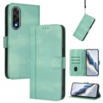 Line Splicing Buckle Retro Leather Phone Case, For OnePlus Ace 5 Ultra, For OnePlus Ace 5 Racing