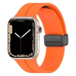 xDfind Solid Color Magnetic Buckle Silicone Watch Band, For Apple Watch 46mm / 49mm / 45mm / 44mm, For Apple Watch 42mm / 41mm / 40mm / 38mm
