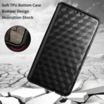Cubic Grid Texture Flip Leather Phone Case, For Xiaomi Poco X5 5G, For Xiaomi 13 Pro, For Xiaomi 13 - Image 6