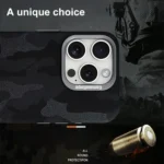 Camouflage Leather Metal Frame MagSafe PC Phone Case, For iPhone 14 Pro, For iPhone 14 Pro Max, For iPhone 13 Pro Max - Image 8