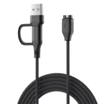 xDfind 2 in 1 Type-C and USB-A Ports Watch Charging Cable, Length: 1m