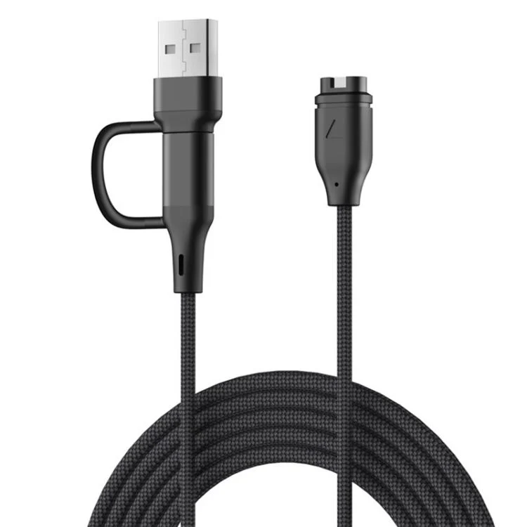 xDfind 2 in 1 Type-C and USB-A Ports Watch Charging Cable, Length: 1m