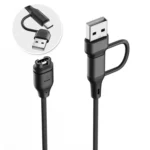 xDfind 2 in 1 Type-C and USB-A Ports Watch Charging Cable, Length: 1m - Image 2