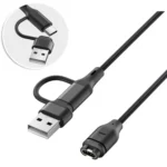 xDfind 2 in 1 Type-C and USB-A Ports Watch Charging Cable, Length: 1m - Image 3