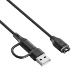 xDfind 2 in 1 Type-C and USB-A Ports Watch Charging Cable, Length: 1m - Image 4