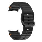 xDfind Wavy Grain Stitched Colorful Buckle Silicone Watch Band - Image 8