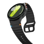 xDfind Wavy Grain Stitched Colorful Buckle Silicone Watch Band - Image 9