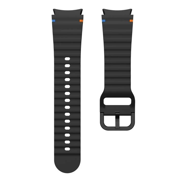 EDA007919601A_4.webp xDfind Wavy Grain Stitched Colorful Buckle Silicone Watch Band - Image 10