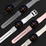 xDfind Wavy Grain Stitched Colorful Buckle Silicone Watch Band - Image 3