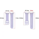 xDfind Wavy Grain Stitched Colorful Buckle Silicone Watch Band - Image 6