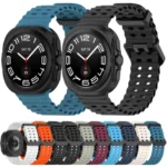 xDfind Ocean Hole Dual Buckle Silicone Watch Band - Image 2