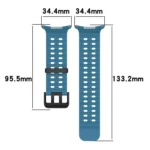 xDfind Ocean Hole Dual Buckle Silicone Watch Band - Image 4