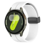 xDfind Fold Magnetic Black Buckle Silicone Watch Band