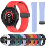 xDfind Fold Magnetic Black Buckle Silicone Watch Band - Image 2