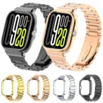 xDfind Watch Frame Integrated Three Beads Metal Watch Band - Image 2