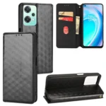 Cubic Grid Texture Flip Leather Phone Case, For OnePlus Nord CE 2 Lite 5G, For OnePlus Nord CE 2 5G, For OnePlus Nord CE 5G