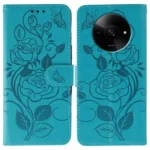 Rose Butterfly Embossed Leather Phone Case, For Xiaomi Poco C61 4G Global, For Xiaomi 13T / 13T Pro
