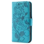Rose Butterfly Embossed Leather Phone Case, For Xiaomi Poco F7 Ultra / Redmi K80 Pro, For Xiaomi Poco F7 Pro / Redmi K80, For Xiaomi Poco C75 4G / Poco M7 - Image 2