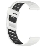 Slanted Hole Two Color Silicone Watch Band - Image 9