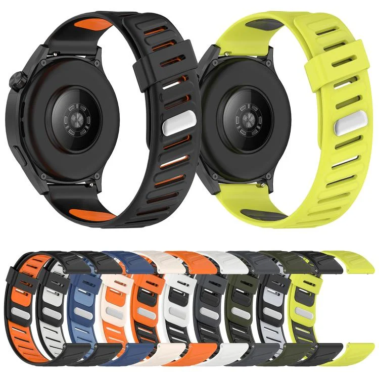 EDA0079408_B2.webp Slanted Hole Two Color Silicone Watch Band - Image 3
