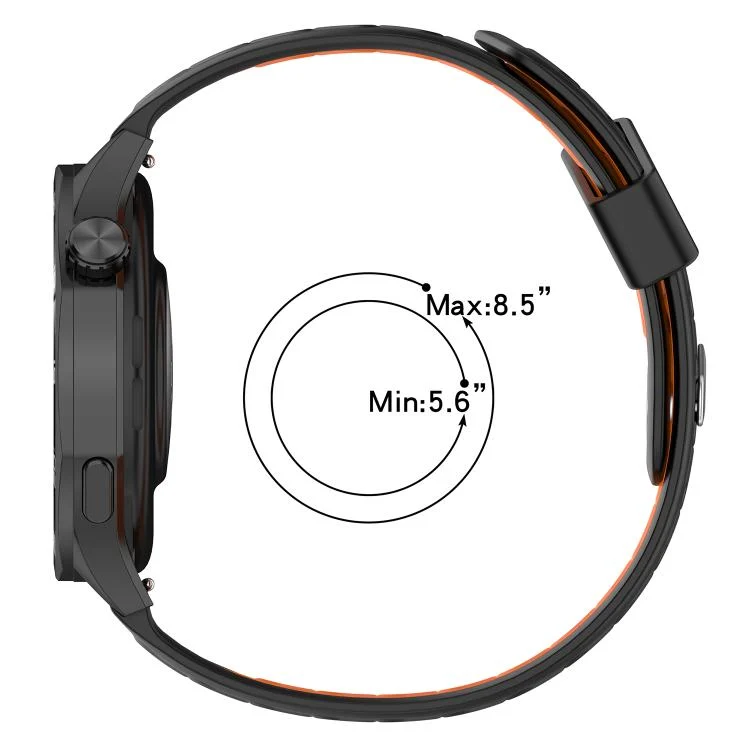 EDA0079408_B3.webp Slanted Hole Two Color Silicone Watch Band - Image 4