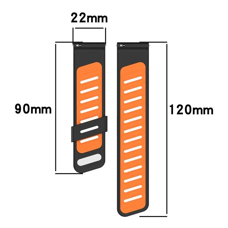 EDA0079408_B4.webp Slanted Hole Two Color Silicone Watch Band - Image 5