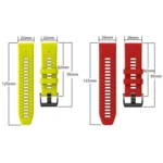 Two Color Screw Buckle Quick Release Silicone Watch Band - Image 3