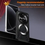 Silicone Cooling Hollow Metal MagSafe Phone Case, For Xiaomi K80 Pro, For Redmi K80 - Image 2