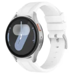Flat Head Solid Color Steel Buckle Silicone Watch Band